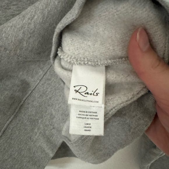 Rails Blaire Turtleneck Pullover L Heather Grey - Picture 5 of 9